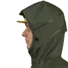 Capuche vue profil avec casque