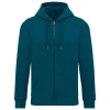 Sweat-shirt � capuche zipp� �coresponsable par Native Spirit, Vert paon - Taille XXS