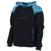 Sweat polaire � capuche Kingston par Guy Cotten, Noir/Bleu - Taille XS