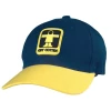 Casquette Trapper en Coton par Guy Cotten, Bleu/Jaune