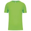  Tee-shirt technique manches courtes Homme 140 g par Proact, Lime - Taille S