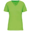 Lot de 5 tee-shirts Femme en coton bio 145 g par Kariban, Vert citron - Taille XS