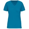 Lot de 5 tee-shirts Femme en coton bio 145 g par Kariban, Bleu - Taille XS