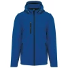 Veste Softshell 3 couches � capuche avec manches amovibles par Kariban, Bleu - Taille XS