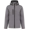 Veste Softshell 3 couches � capuche avec manches amovibles par Kariban, Gris - Taille XS