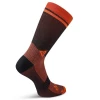 Chaussettes mi-mollet �tanches M�rinos par Typhoon, Noir/Orange - Taille S