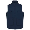 Gilet de travail rembourr� multipoches par WK.Designed To Work, Marine - Taille XS 