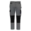 Pantalon de travail multipoches par WK.Designed To Work, Gris clair/Noir - Taille XS 