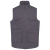 Gilet de travail rembourr� multipoches par WK.Designed To Work, Gris fonc� - Taille XS 