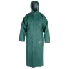 Manteau cir� Long avec zip et capuche ajust�e par Pros Wear, Vert - Taille XS