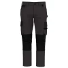 Pantalon de travail multipoches par WK.Designed To Work, Gris fonc�/Noir - Taille XS 