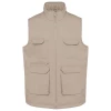 Gilet de travail rembourr� multipoches par WK.Designed To Work, Beige- Taille XS 