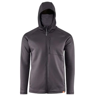 Sweat � capuche couche thermique Grundies Thermal FZ, respirant, anti odeur, Noir - Grund�ns