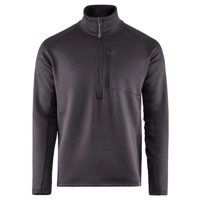 Pull sous-v�tement thermique Grundies Thermal � Zip respirant, anti odeur, Noir - Grund�ns