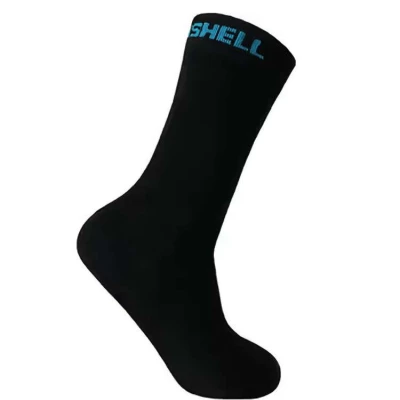 Chaussettes mi-mollet Ultra Thin Crew �tanches, imperm�ables, respirantes, doublure int�rieure, Noir - DexShell