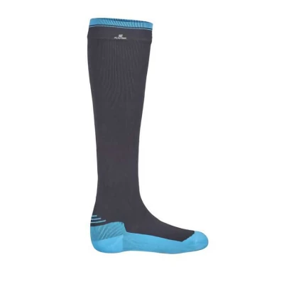 Chaussettes hautes Activ' Coolmax �tanches, respirantes, sans coutures, doublure int�rieure, Gris/Bleu - Plastimo