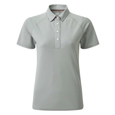 Polo manches courtes UV 50+ Tec Femme, respirant avec �vacuation de l'humidit�, Gris - Gill