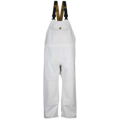 Cotte � bretelles Heracles tissu Cap Coz/Nylp�che �tanche, imperm�able Blanc  - Protection chimique type 4 - Guy Cotten