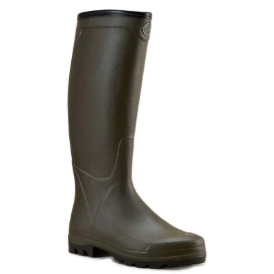 Bottes Country Cross Homme doubl�es jersey, Vert kaki - Confort de 0 � 15� - Le Chameau