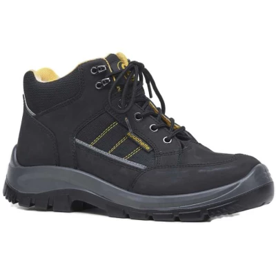 Chaussure de s�curit� mi haute Hamilton EN ISO 20345 S3 SRC, Noir - Usage r�gulier - Rouchette