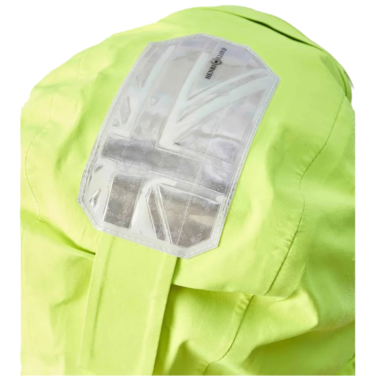 Vue bande réfléchissante au dessus capuche