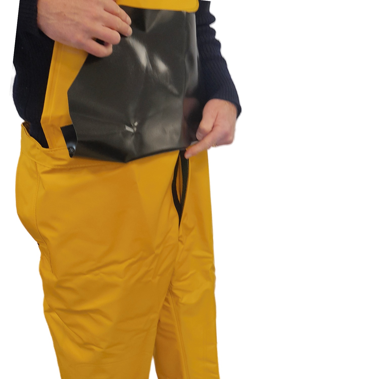 Détail Braguette fermeture auto-agrippant