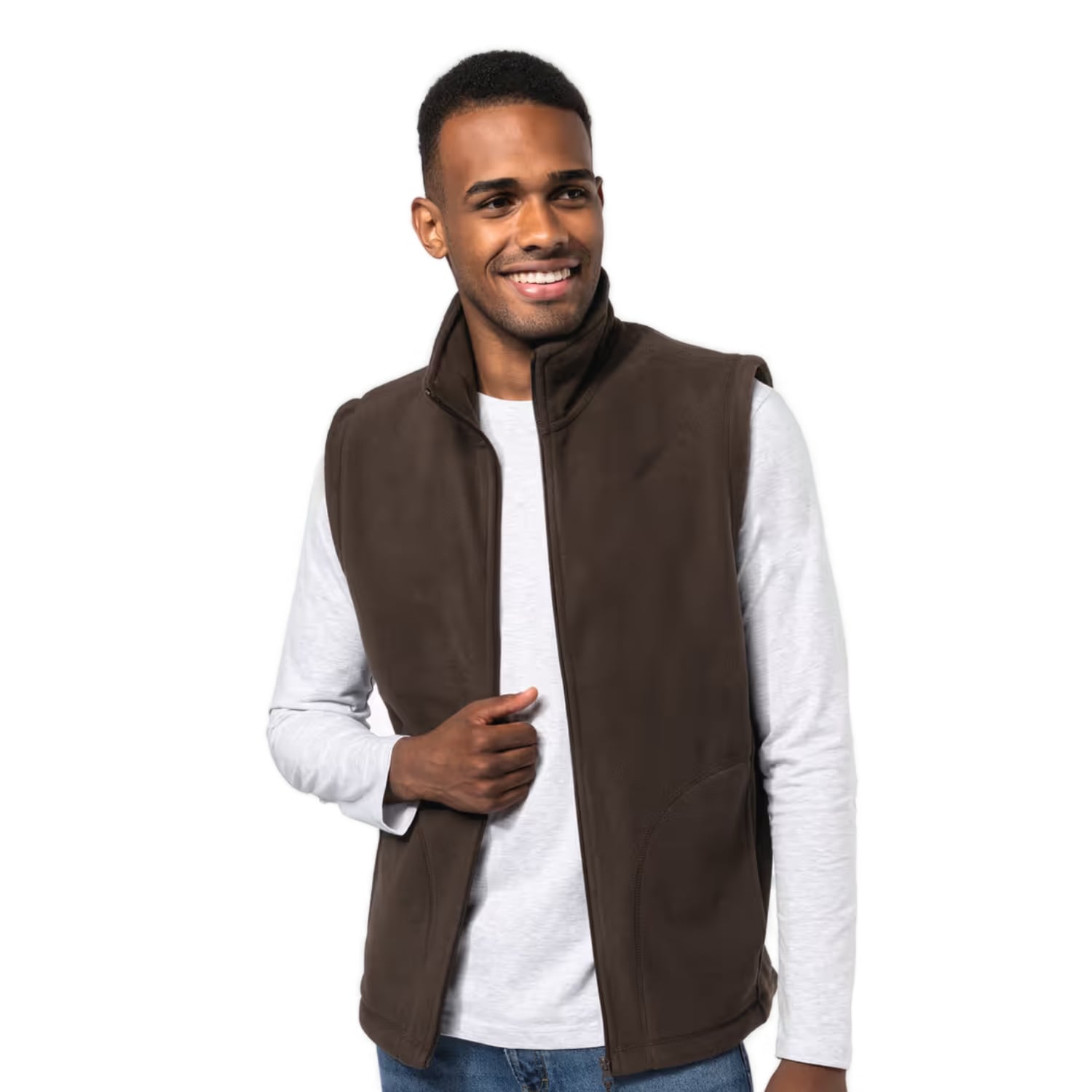 Vue de face ouvert porté