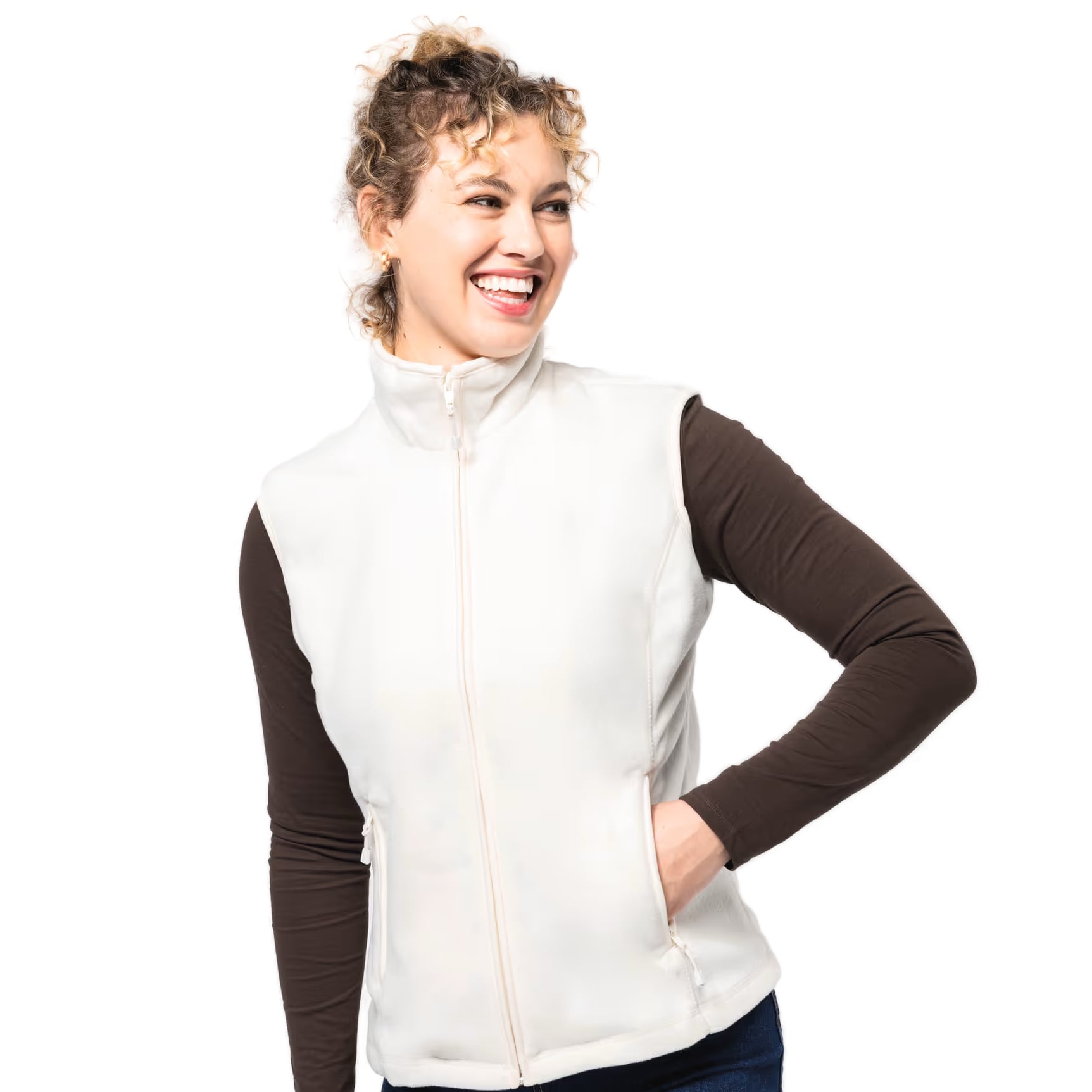 Vue de face fermé porté