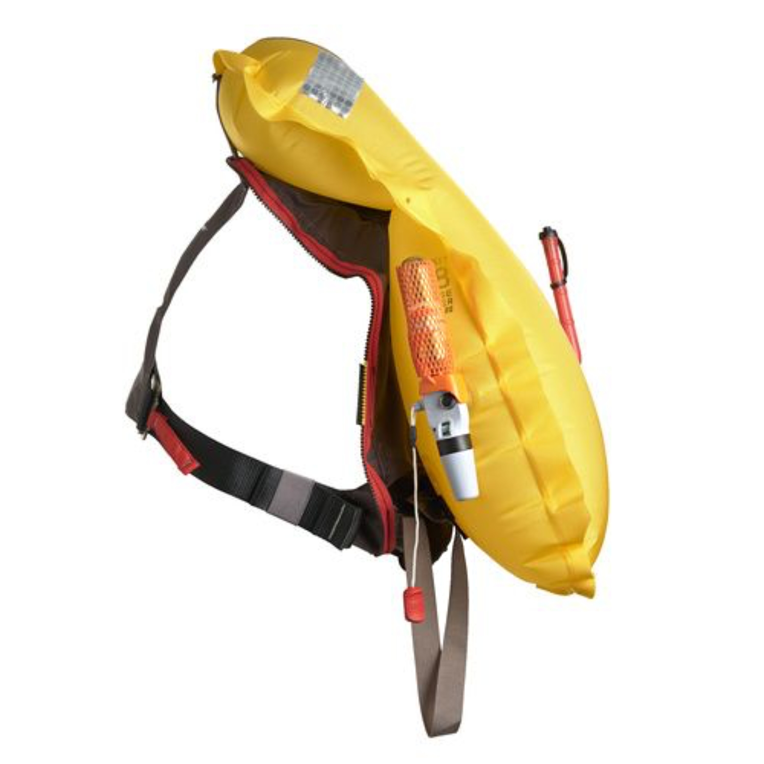 Vue de côté gonflé