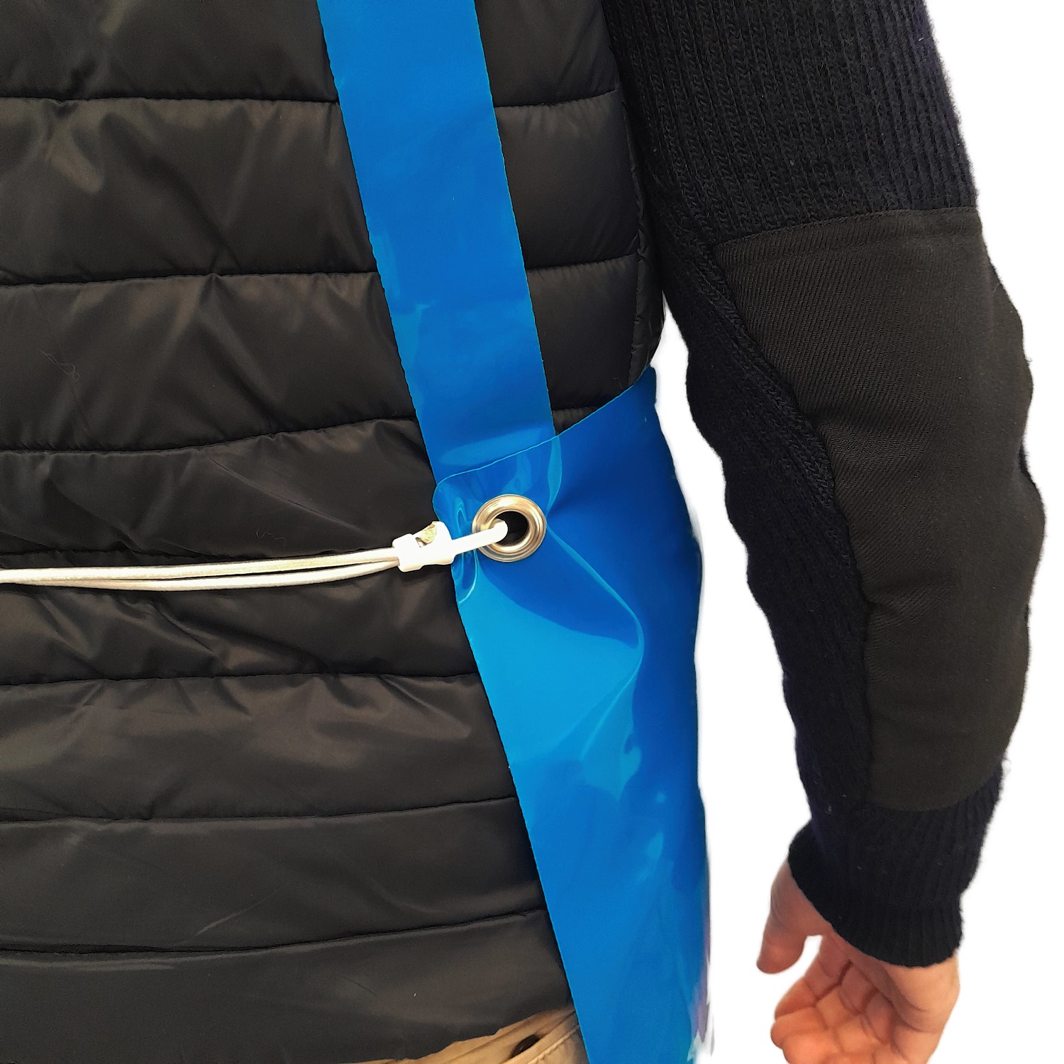 Gros plan élastique ajustable par crochet élastique