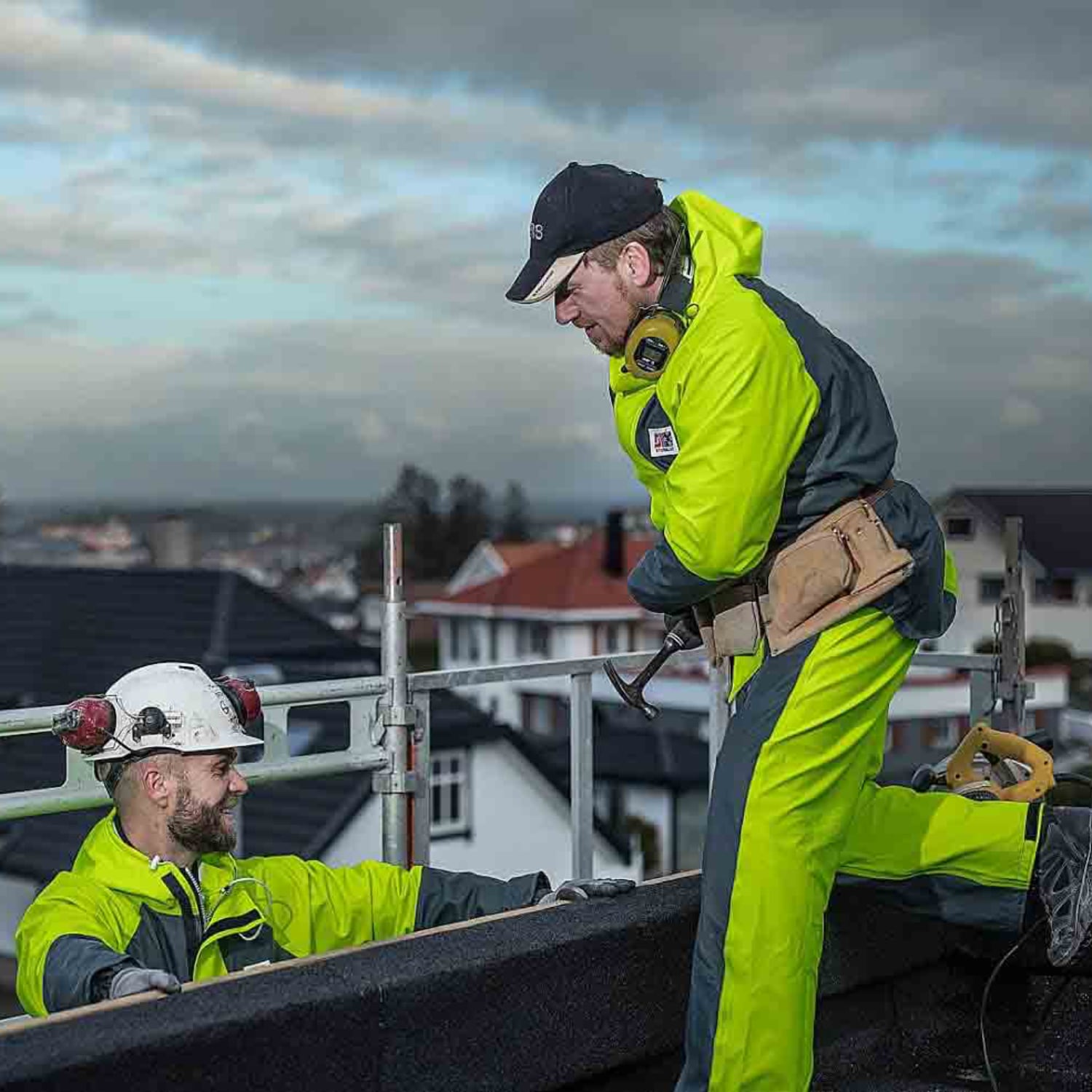 Vue portée avec la veste en situation