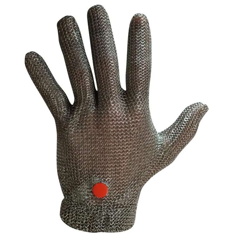 Gant de protection en maille inox anti-coupure avec syst�me de tension � Conforme EN 1082-1, contact alimentaire - Juba