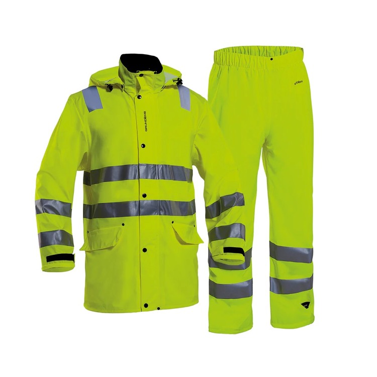 Ensemble Veste + Pantalon Pegasus Haute Visibilité Jaune Fluo - Grundéns