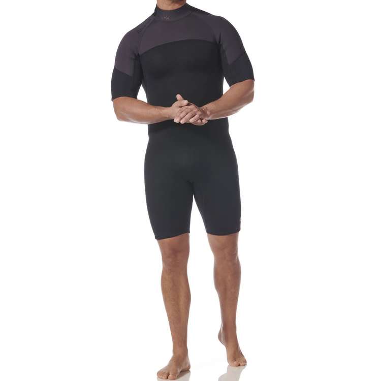 Combinaison shorty Homme N�opr�ne Essentiel 3/2 mm Noir/Orange - Typhoon