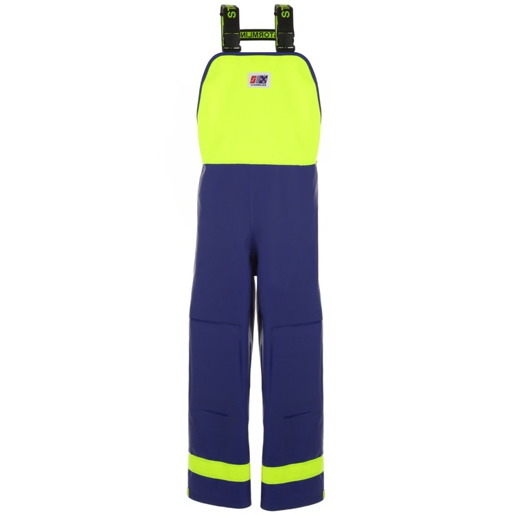 Cotte à bretelles Crew 640 Bleu/Jaune fluo - Stormline