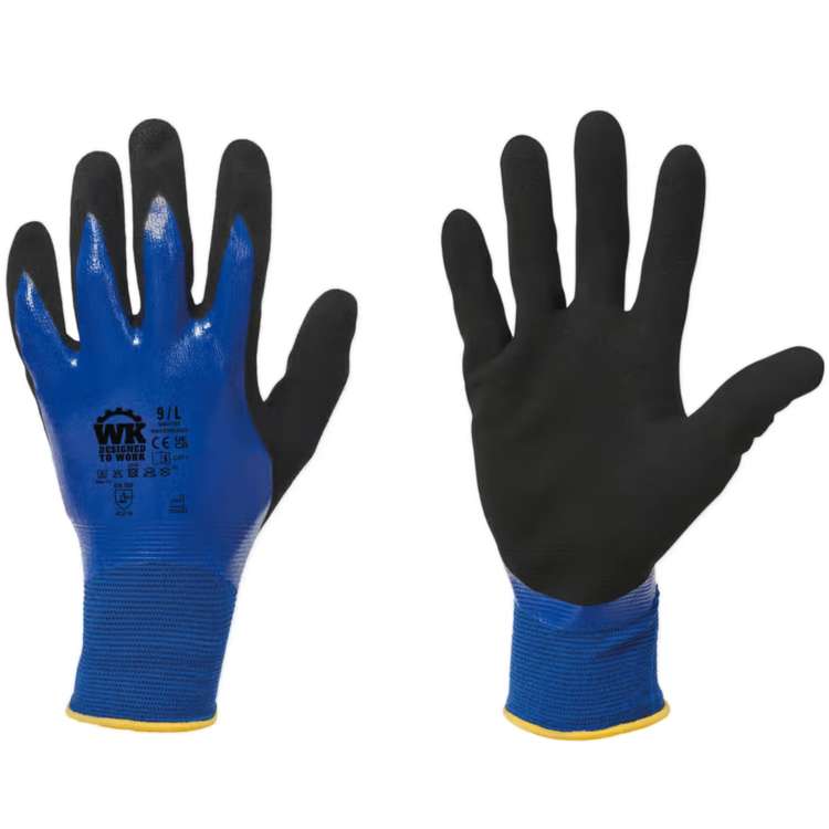 Gants de manutention en environnements humides Bleu - WK. Designed To Work