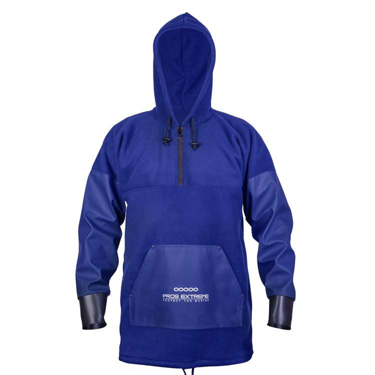 Vareuse Polaire bi-mati�re Marin P�cheur Pros Extreme Bleu Marine - Pros Wear